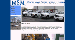 Desktop Screenshot of middelkoopsheetmetal.com